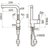 Смеситель OMOIKIRI TANIGAWA-SB-BN латунь/нержавеющая сталь 4994457